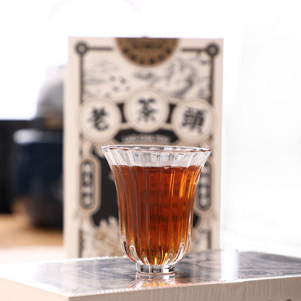 LAO CHA TOU Haiwan Old Comrade Five-year Old Tea Head Puer Ripe Tea 200g