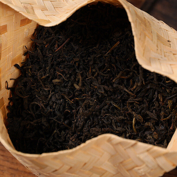 TeaHunan Anhua Black Tea Dark Tea Tribute Tian Jian Loose Bamboo Basket Packed 500g