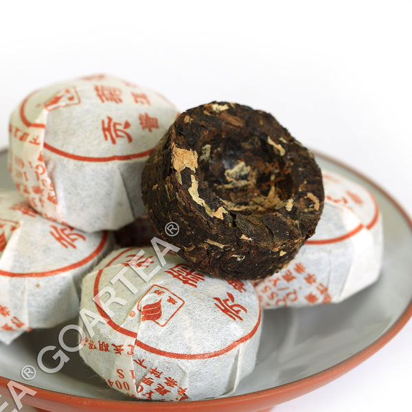 HELLOYOUNG Tribute Chrysanthemum Flower Puer Pu'er Pu erh Tea Mini Ripe Cake