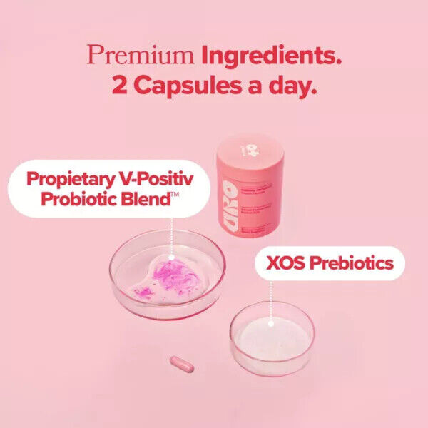 Vaginal Health O Positiv URO Vaginal Probiotic Vegan Capsules - 60ct