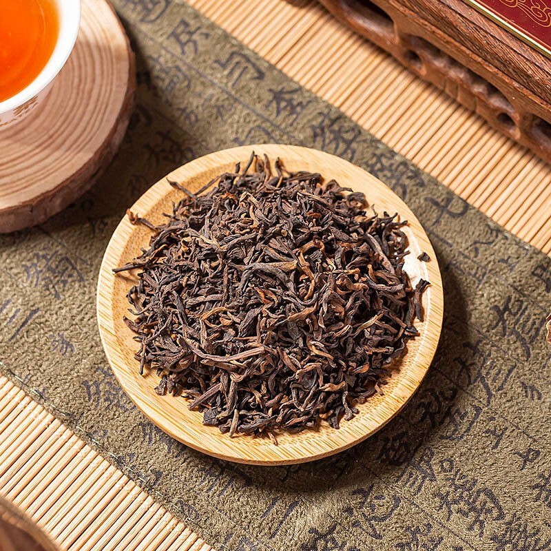 CHINATEA Brand Yunnan Ji Xiang Ru Yi Loose Pu-erh Tea 200g Ripe Puer Pu'er Tin Secondary image