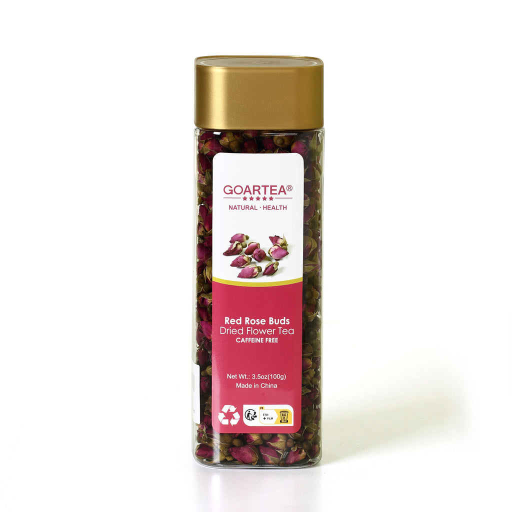 HELLOYOUNG 100g Red Rose Bud Dried Edible Petal Flower Chinese Herbal Tea