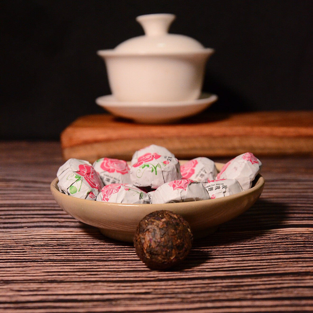 Yunnan Puer Tuo Red Rose Pu Erh Flower Flavor Mini Tuo Cha Ripe Pu'er Tea 500g Main image