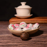 Yunnan Puer Tuo Red Rose Pu Erh Flower Flavor Mini Tuo Cha Ripe Pu'er Tea 500g