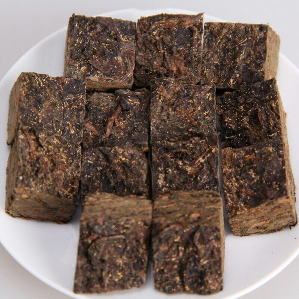 Anhua Dark Tea Instant Hei Cha Mini Brick Fu Zhuan Golden Flower Tea 200g