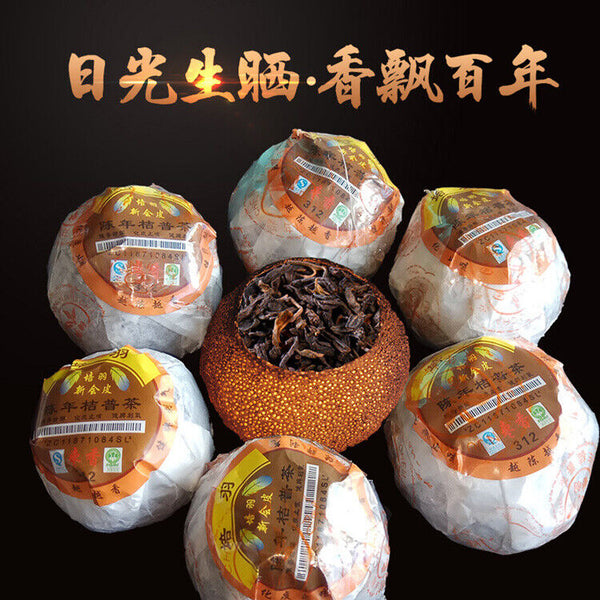 Dried Xinhui Orange Peel Chenpi Citrus Puer Puerh Ripe Tea Slimming PEI YU 312