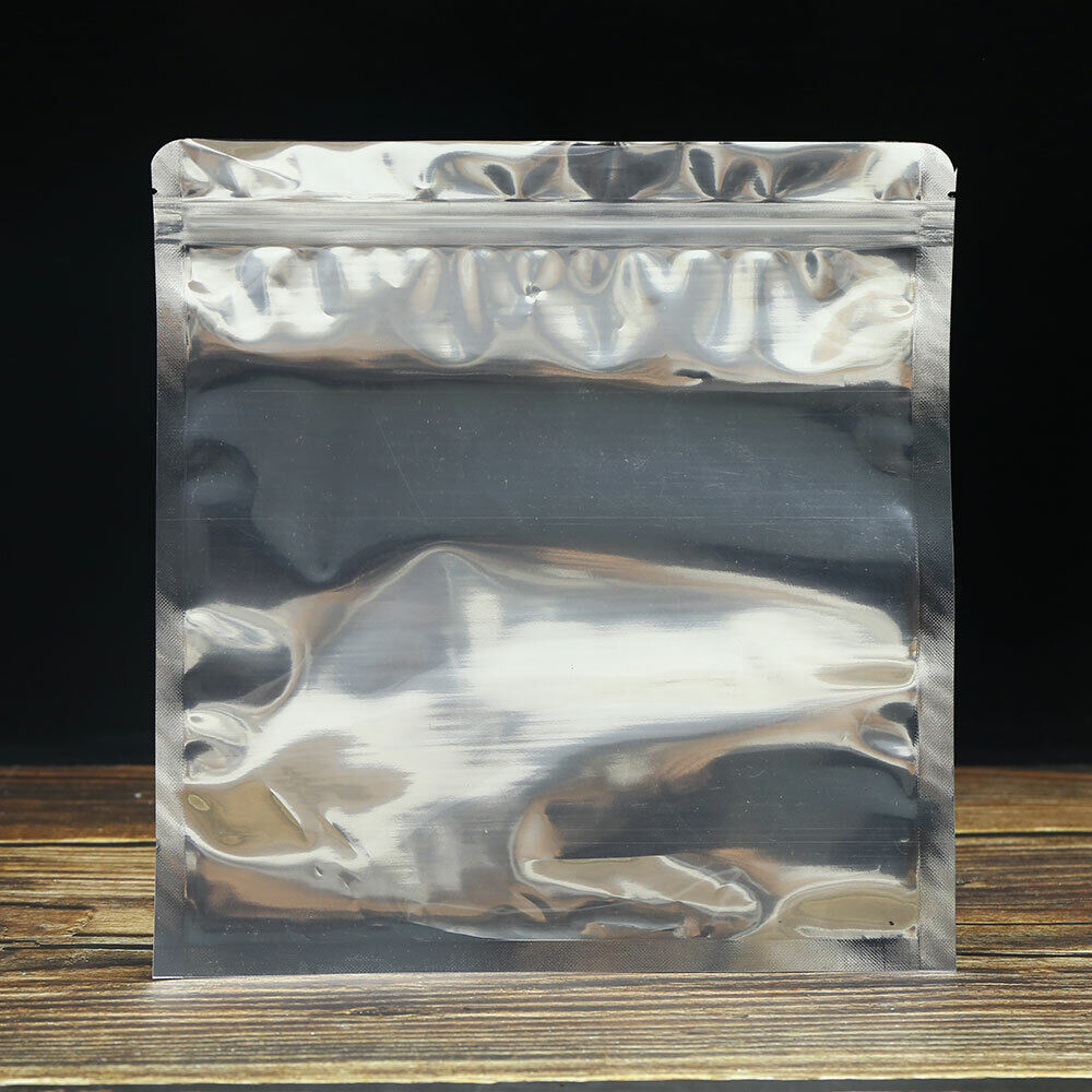 10pcs/lot Puer Empty Zip Lock Transparent Plastic Bags Recyclable Packing Bag Secondary image