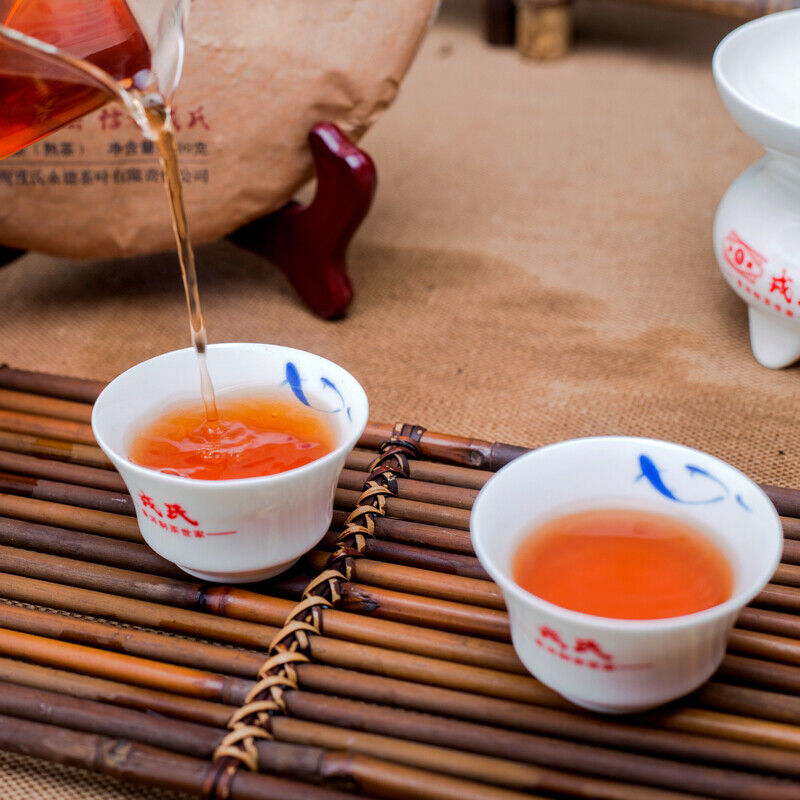 MENGKU Brand Mu Ye Chun Three Years Chen Pu-erh Tea Cake 400g Ripe Puer Tea