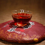 357g Puer Cooked Black Ji Shun Hao Ma Bang Tribute Tea Puerh Tea Cake Ripe
