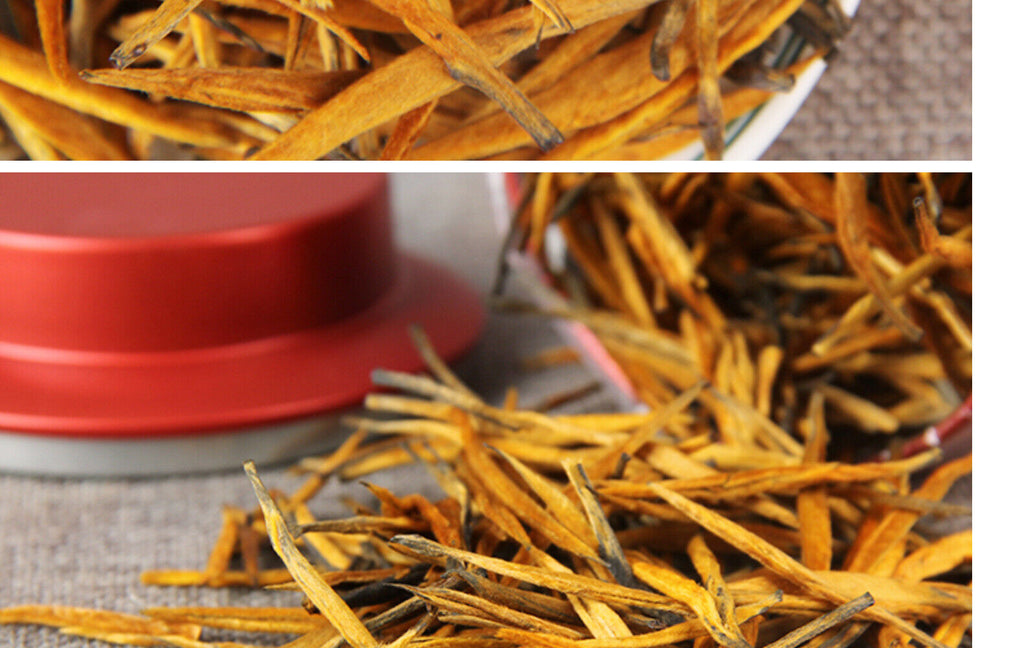 TeaSupreme Yunnan Gold Needle Dian Hong Golden Tip Dianhong Black Tea 250g