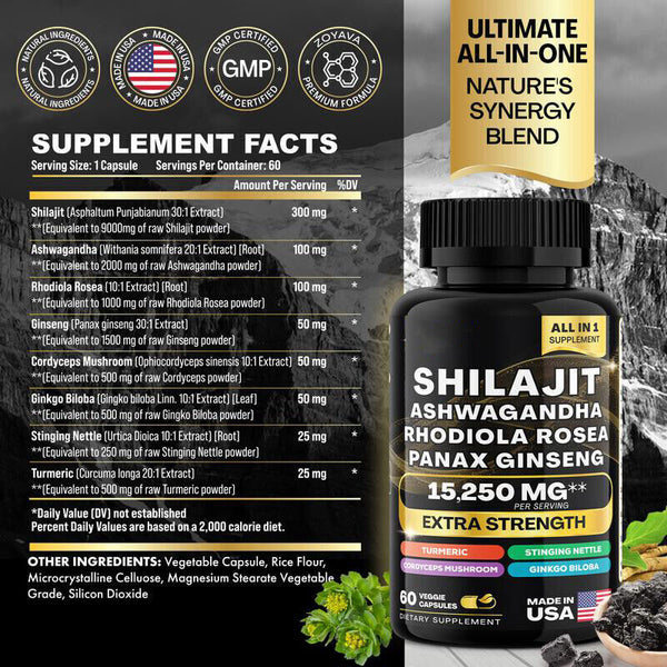 Dynamic Vitality Bundle Sea Moss Multivitamin & Shilajit Power Combo