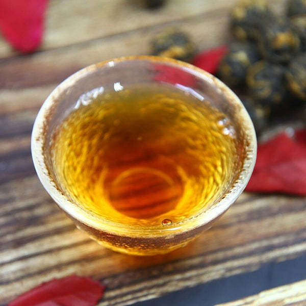 TeaYunnan Ancient Trees Golden Pearl Dian Hong Chinese Black Tea 100g