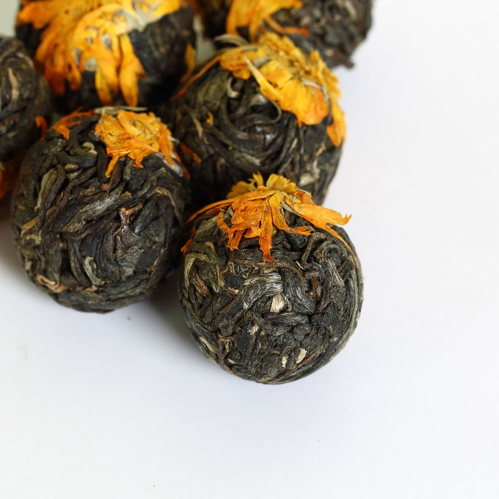 HELLOYOUNG 100g Calendula Officinalis Yunnan Pu'er Puerh Tea Raw Ball Tuo