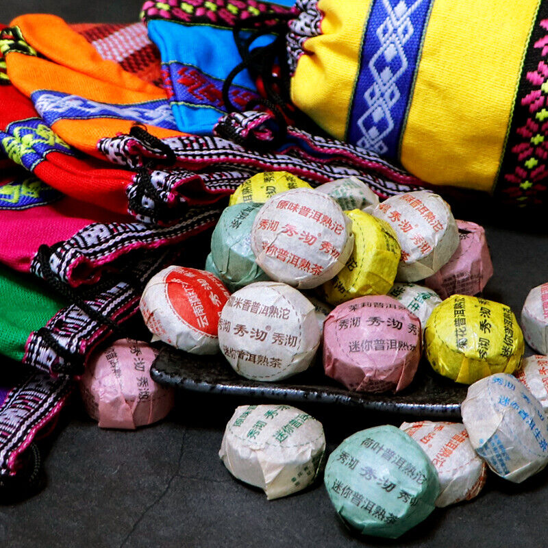 50 Pcs 10 Different Flavors Puer Tuocha Mini Yunnan Pu-erh Tea Ripe Raw 250g Secondary image