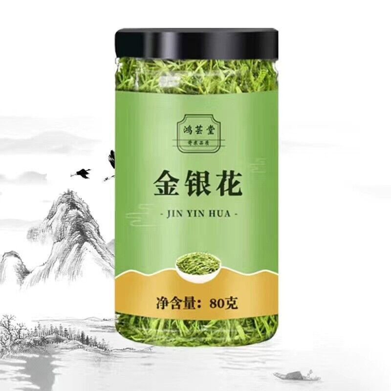 80g Honeysuckle Flower Tea Can Package Chinese Herbal Flower Tea Healthy Drink Main image