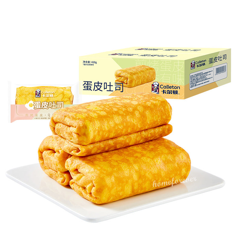 420g Egg Roll Toasts Bread Sandwiched Cake Party Casual Snacks 蛋皮吐司 Main image