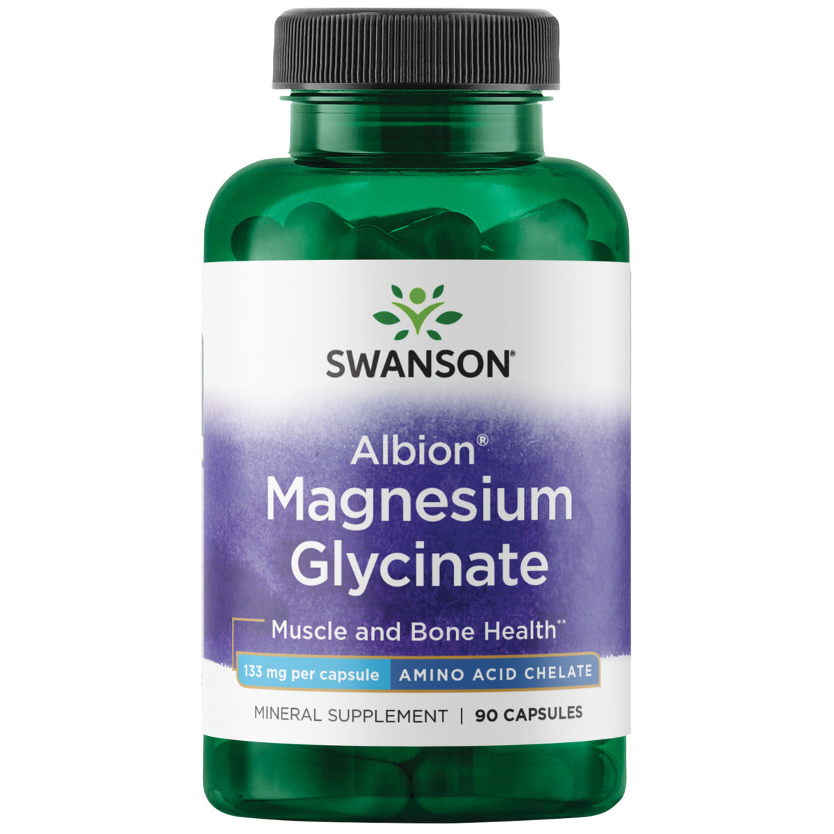 Swanson Albion Magnesium Glycinate 133 mg 90 Caps Main image