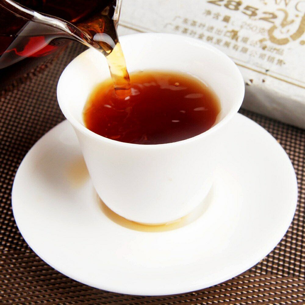 Golden Sail Brick 2852 Ripe Pu er Tea MengHai Charm of Time Shu Puerh 250g