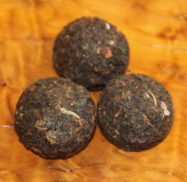 200g In Bamboo Packed Hongyuan Tea Pu'er Tea Mini Tuo Tea [Rose Tuo] Cooked Tea