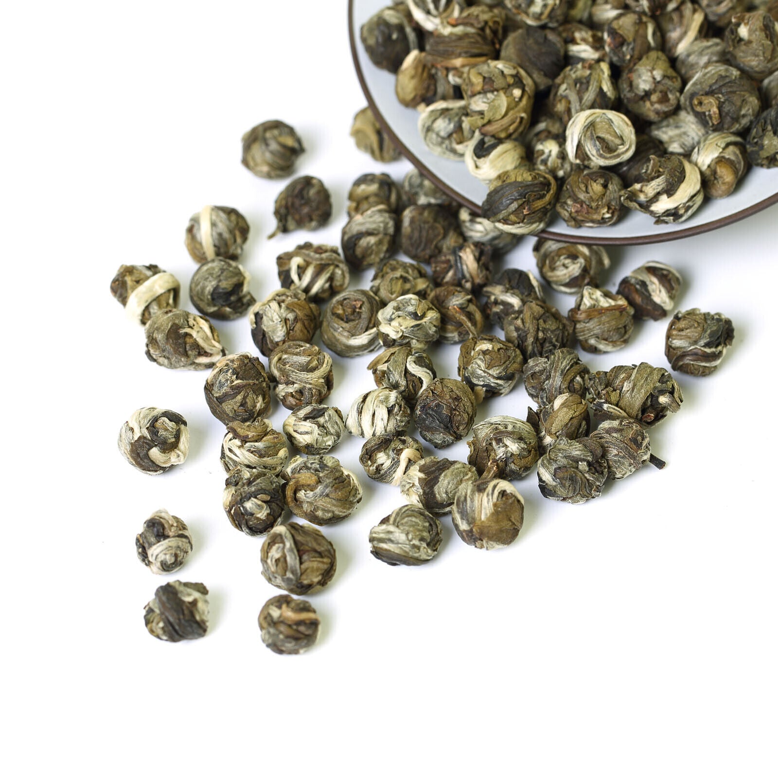 HELLOYOUNG 30Pcs*8g Supreme Jasmine Dragon Pearl Loose Green Tea Hand Roll Secondary image