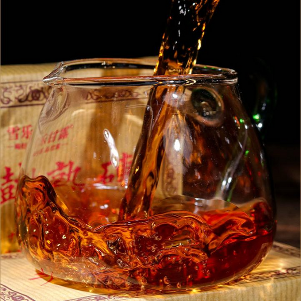 250g Aged Pu-erh Ripe Tea 10 Year Puerh Cooked Tea Brick Top Old Tree Pu'er Tea