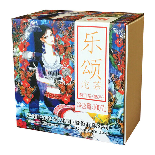 Le Song  XiaGuan Tuocha Boxed Bowl 100g Yunnan Puer Ripe Tea Shu Puerh