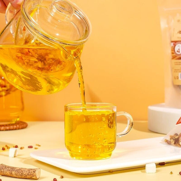 Health Tea Five Fingers Hairy Peach and Tuckahoe Tea五指毛桃土茯苓茶红豆薏米苦荞赤小豆橘皮芡实栀子祛湿茶