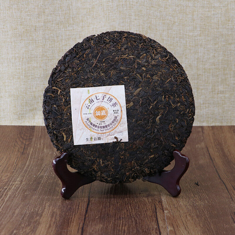 357g Lao Tong Zhi JIA JIA 7598 Anning Haiwan Yunnan Pu-erh Tea Cake Ripe