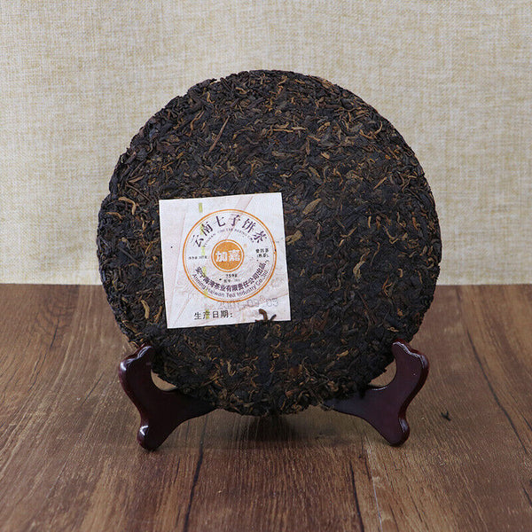 357g Lao Tong Zhi JIA JIA 7598 Anning Haiwan Yunnan Pu-erh Tea Cake Ripe