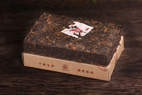 Bajiaoting Classic A Brick Pu'er Tea Cooked Tea Menghai Arbor Puer 250g