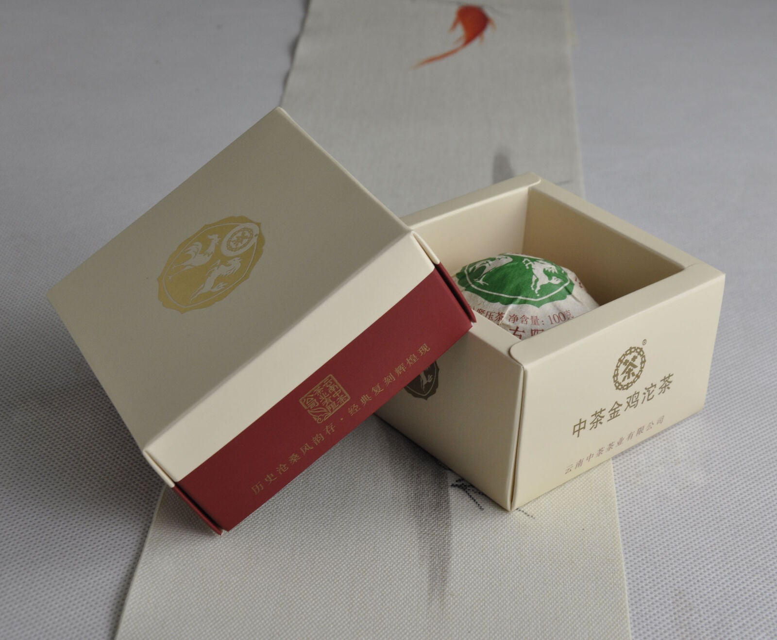 CHINA TEA Golden Rooster Tuo Tea Pu-erh Tea Tuocha 100g Ripe Pu'er Tea