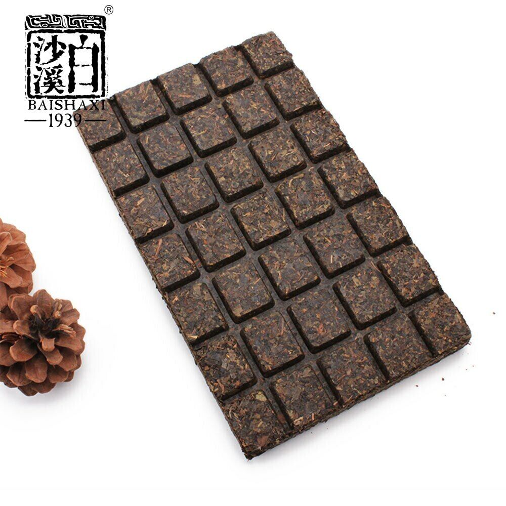HE ZHUANG CHA China Anhua Baishaxi Instant Dark Tea Shortcut Brick Tea 450g