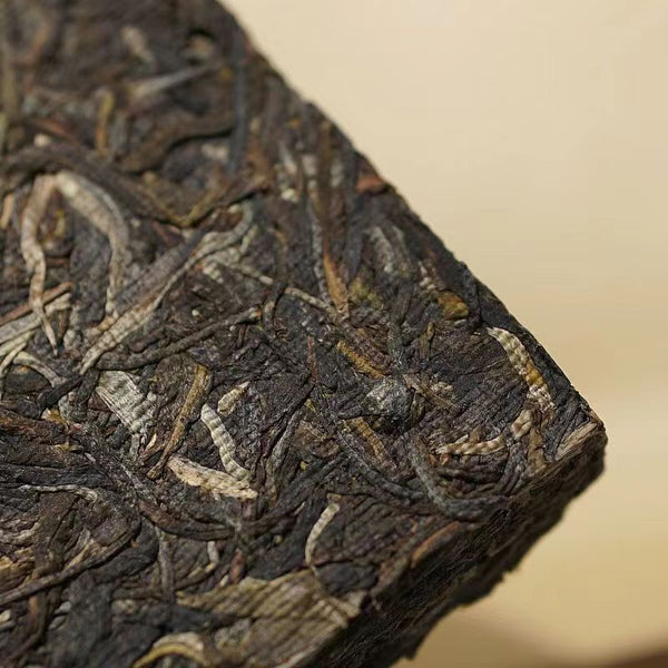 Thé Pu'er en brique Laoshu Pu'er, 250g, thé Pu'er cru Menghai Pasha