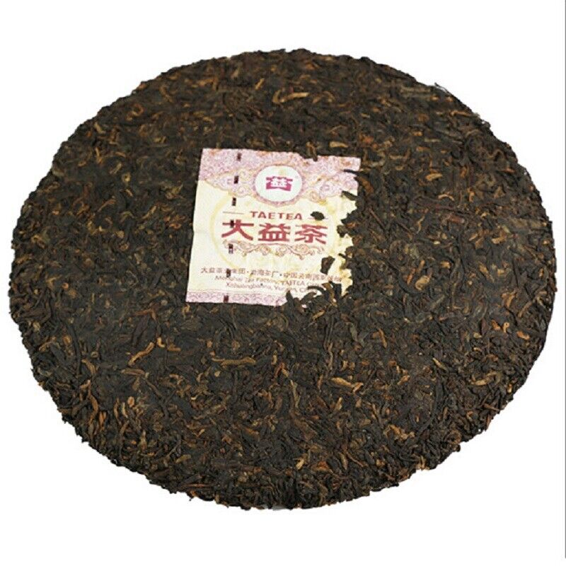 TAETEA Red Jade Menghai Dayi Hong Yu Pu-erh Tea Cake 357g Ripe Puer Pu'er
