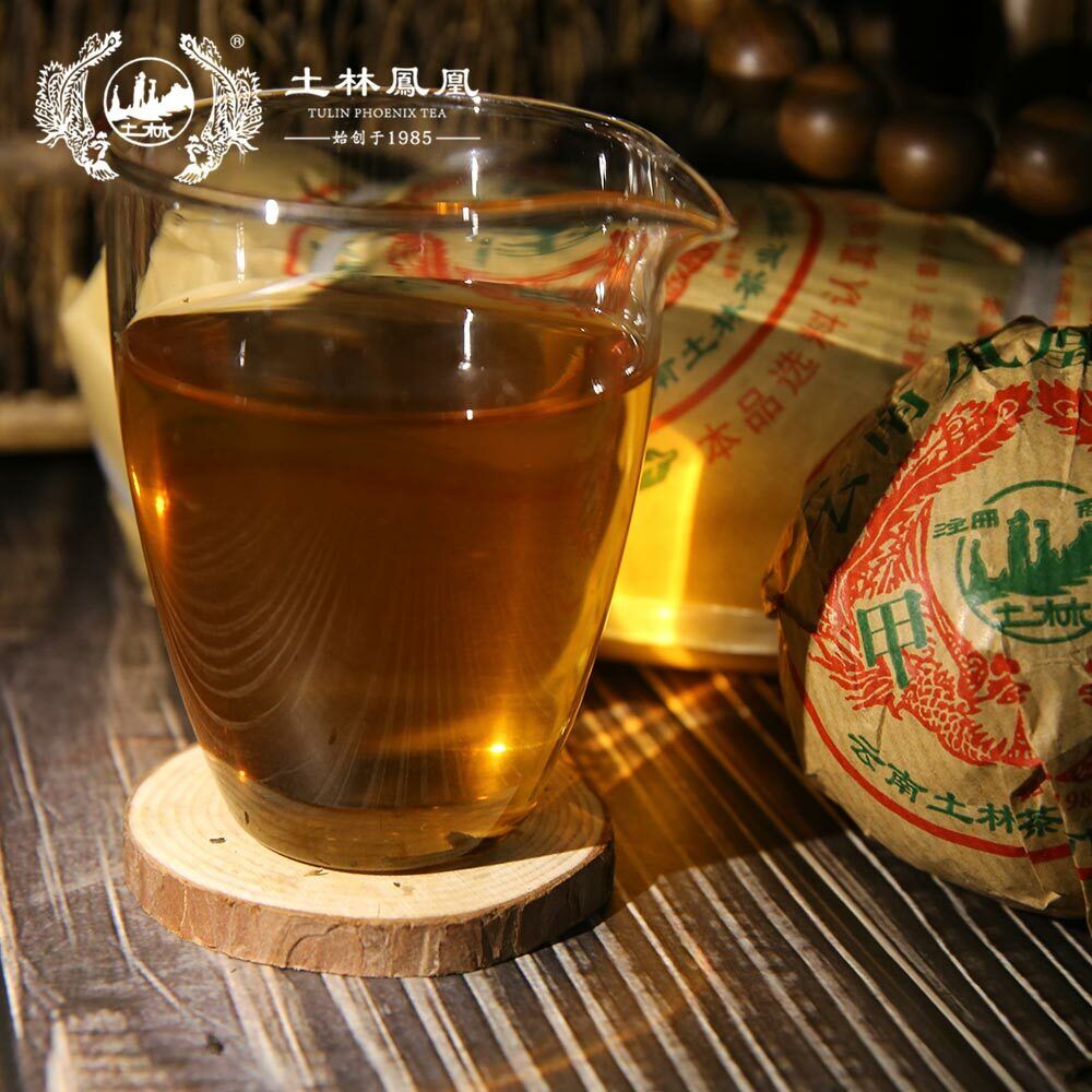 Tulin Aged Pu Erh Tea Yunnan Phoenix Tuocha Sheng Puer 100g