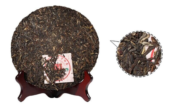 Menghai BA JIAO TING 7540 Pu-erh Tea Cake 357g Raw Pu'er Tea Qi Zi Cake