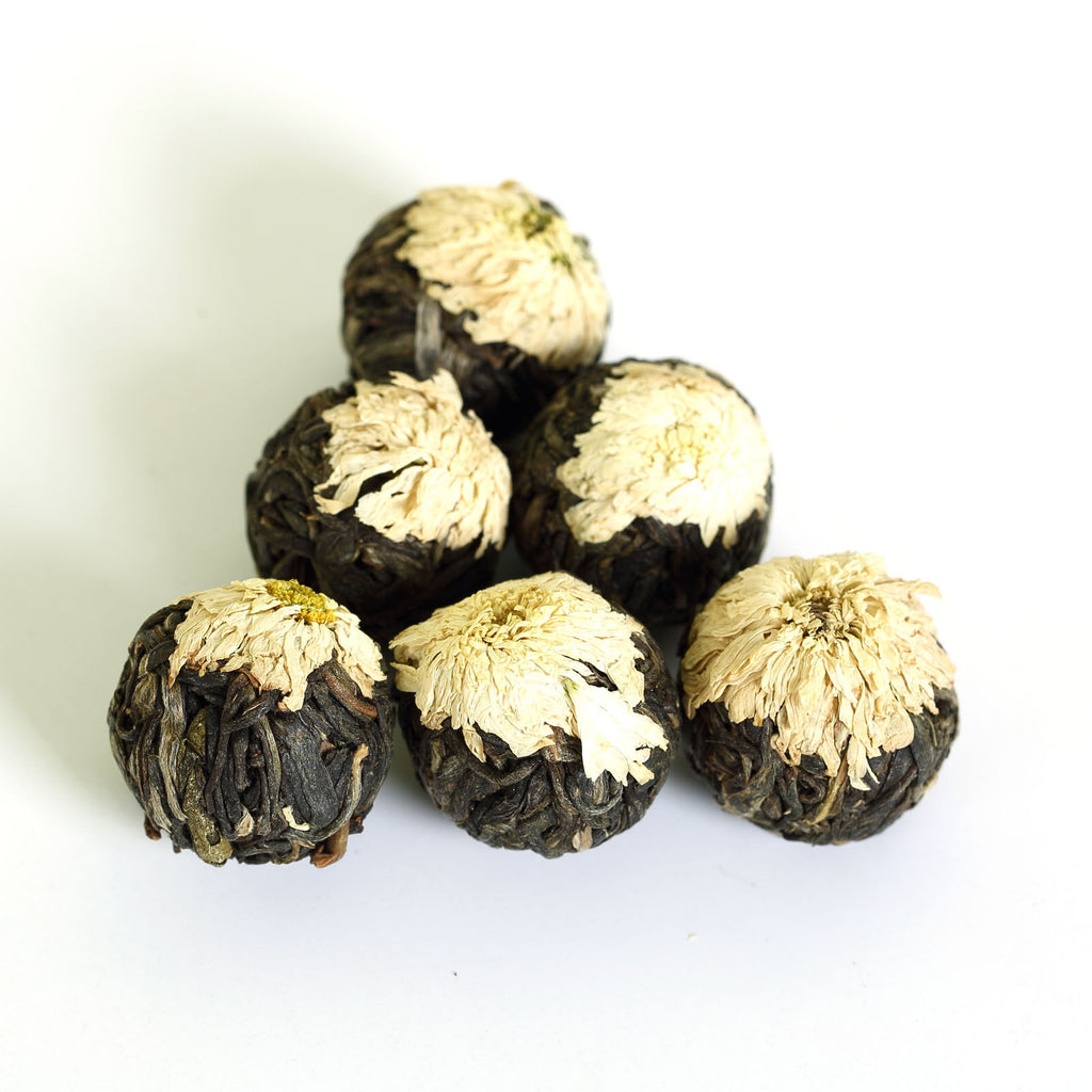 HELLOYOUNG Year White Chrysanthemum Yunnan puer Pu'er Puerh Tea Raw Ball Tuo