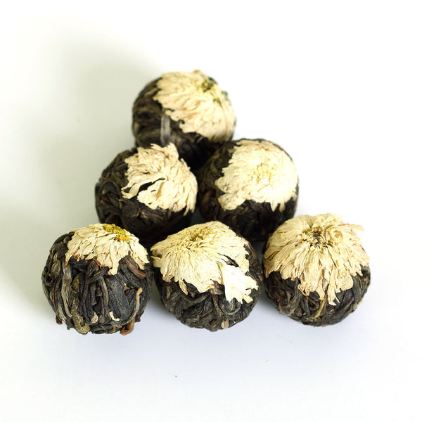 HELLOYOUNG Year White Chrysanthemum Yunnan puer Pu'er Puerh Tea Raw Ball Tuo