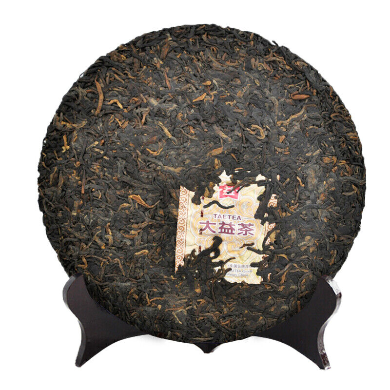 7452 Menghai Dayi Puer Tea Cake TAETEA Pu-erh Ripe Yunnan Pu'er 357g 1601
