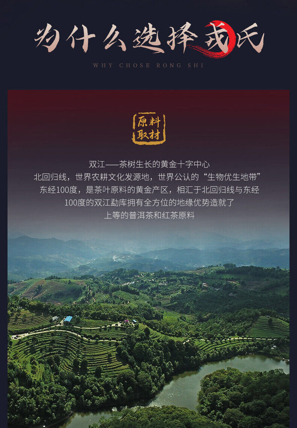 Mengku Rongshi Mu Ye Chun 3 Years Aged Ripe Pu-erh Tea Brick Puer 100g