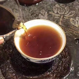 357g Yunnan Ripe Pu-erh Tea Cake Bulang Ancient Tree Aged Pu'er Cooked Tea