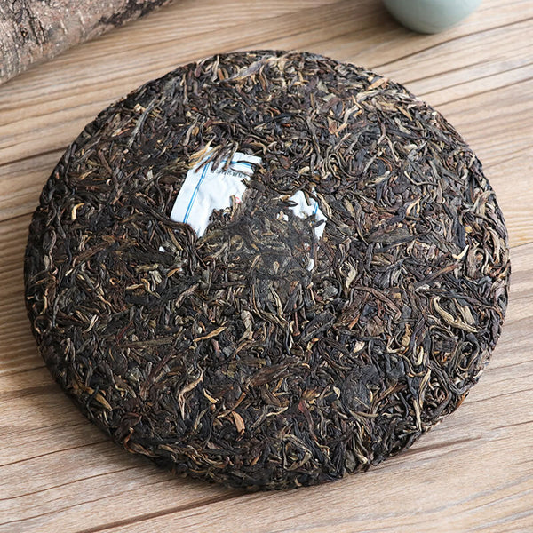 Milestone Green Cake * 2017/2018 BA JIAO TING Liming Pu'er Tea Raw Puer Tea 357g