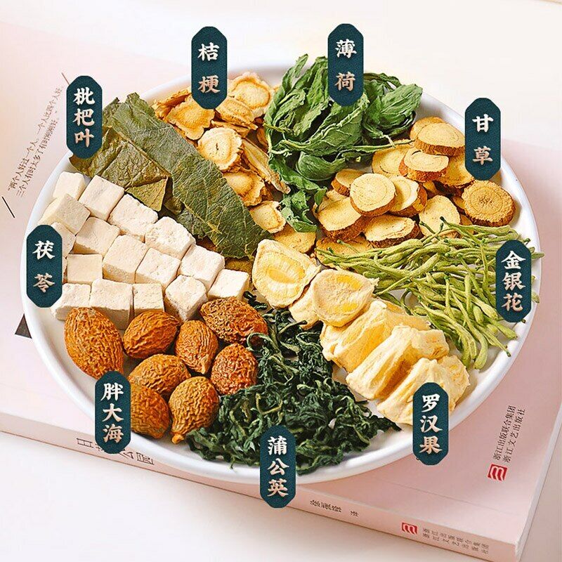 10Pcs Chinese Traditional Herbal Teabag for Cleanse Detox Teabags for Smoker Secondary image