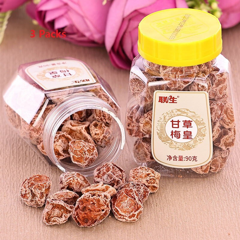 90g*3can Preserved Dried Plum Sour & Sweet Chinese Asian Food Fruit Snack