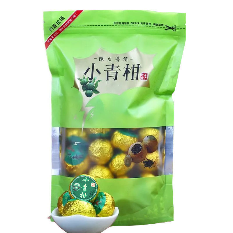 Xinhui Small Green Citrus Pu'er Tea, Dried Tangerine Tea Puer Citrus Flavor 100g