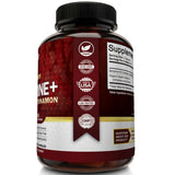 Premium Berberine HCL Pills 1200mg Plus Organic Ceylon Cinnamon - 120 Capsules