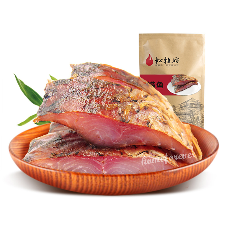 300g Songguifang Smoked Fish Chinese Food LAYU 松桂坊腊鱼烟熏咸鱼 Secondary image