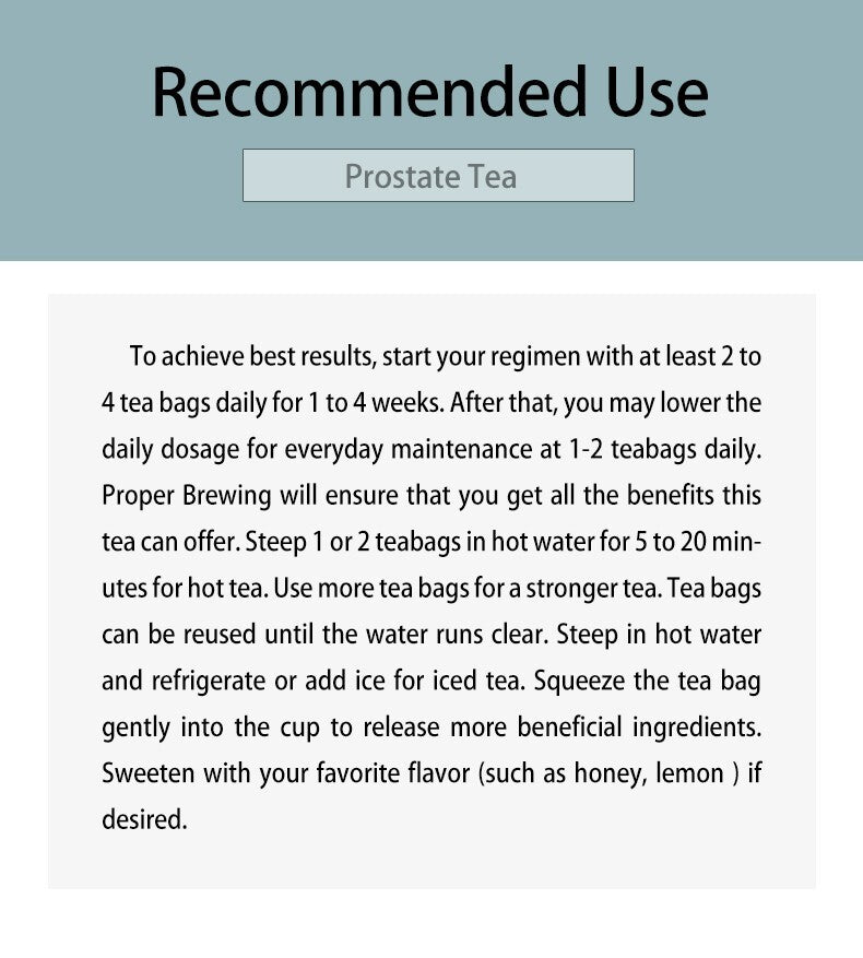 Improve Immunity and Reproductive Health Healthy Urination Prostate Tea