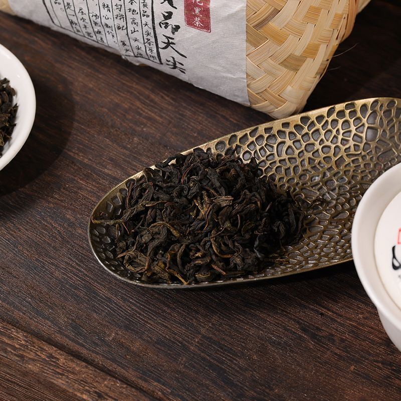 TeaHunan Anhua Black Tea Dark Tea Tribute Tian Jian Loose Bamboo Basket Packed 500g