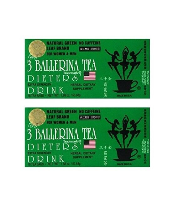 2 Boxes 3 Ballerina Tea Extra Strength Original Te De Bailarina Secondary image